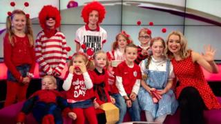 Kids from Branwood School join Hayley for Red Nose Day 2015 live on Newsround