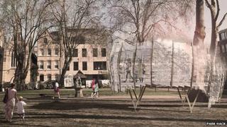 Hoxton workers to hang out in 'tree office' - BBC News