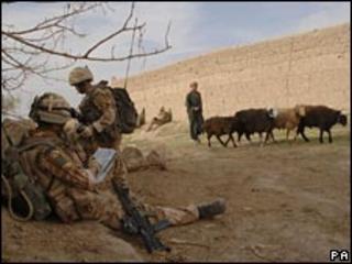 British troops in Afghanistan