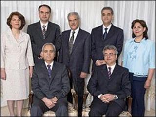 Bahai leaders jailed in Iran, from left Fariba Kamalabadi, Vahid Tizfahm, Behrouz Tavakkoli, Jamaloddin Khanjani, Afif Naeimi, Saeid Rezaie and Mahvash Sabet (courtesy of Bahai International Community)