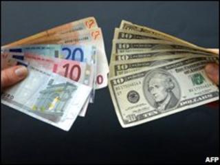 Euros and dollars