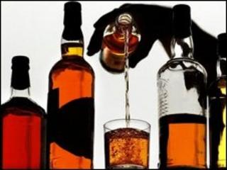 whisky being poured