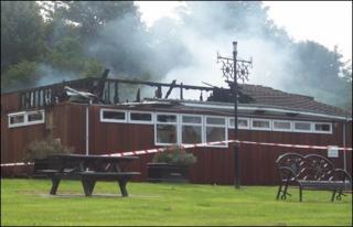 Village hall fire