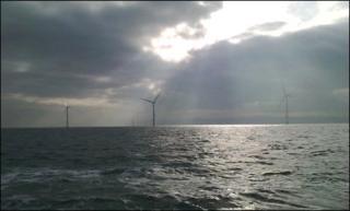 Wind turbines at Rhyl Flats