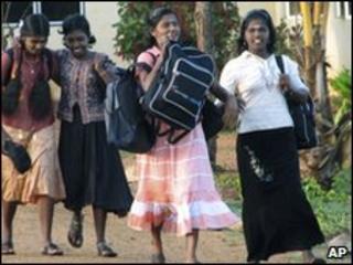Former Sri Lankan child soldiers (file photo)