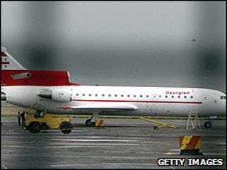 Georgian Airlines plane in Tbilisi, Georgia (file image)