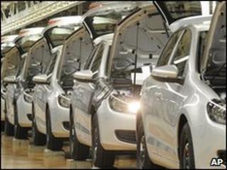 Volkwagen production line, Germany