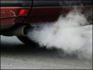 exhaust fumes