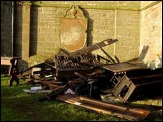 Fire damage (courtesy of Dianne Bowes)