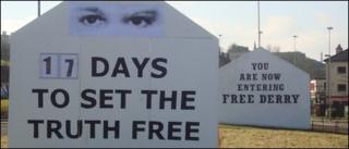 Free Derry Corner and replica constructed for Set The Truth Free Campaign