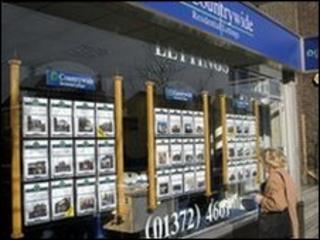 Estate agent's window