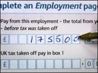 Self assessment tax form