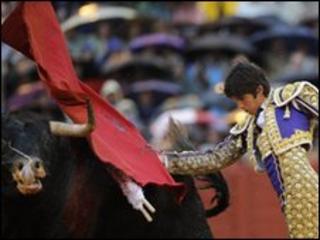 Bullfighter in Seville, Spain