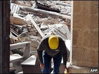Earthquake damage in L'Aquila