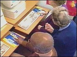 older people on computers