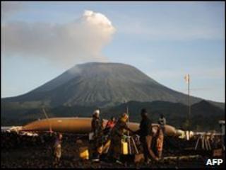 Nyiragongo volcano, Kibati, North Kivu
