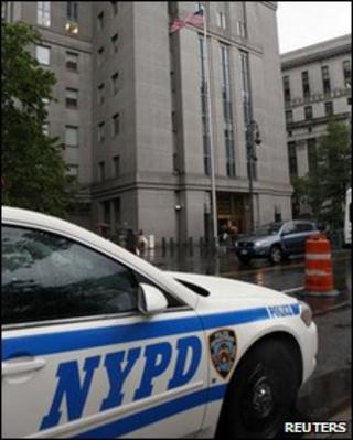New York Police Department police car (file image)