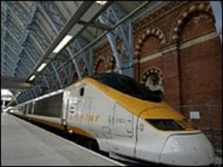 A Eurostar train at St Pancras