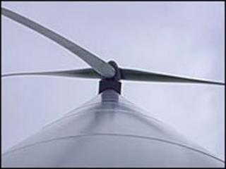 A wind turbine