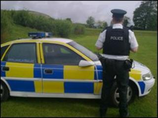 Policeman in Falls Park