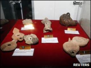 Artefacts in Tripoli museum