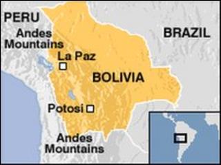 Map of Bolivia