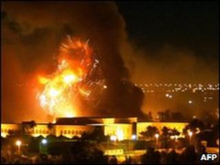 US bombing raids on Baghdad, 2003