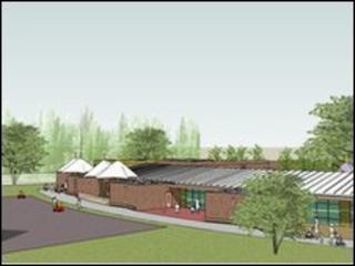 A concept drawing of the new school