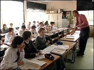 Teacher in class