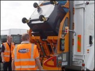Durham County Council refuse truck