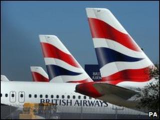BA planes at Heathrow