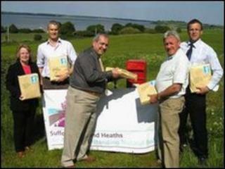 Members of the Tendring District Council team supporting the AONB bid