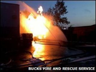 Fire at gas substation in Wolverton, Milton Keynes