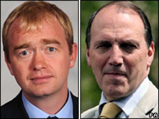 Tim Farron and Simon Hughes