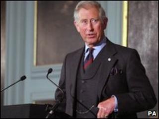 Prince Charles speaking to planners