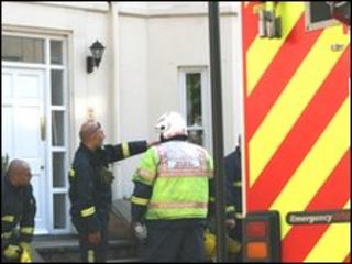 Fire crews at Dale Street, Leamington Spa