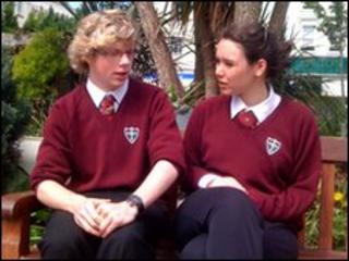 Annemarie Quinn and Stuart Richardson, from Keswick School