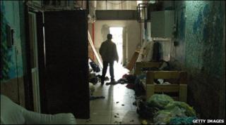 An African migrant in Israel (file photo February 2008)