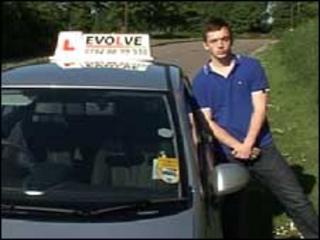 Learner driver Tom Dunn