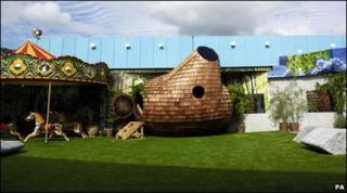 Big Brother house garden