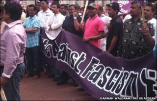 Cardiff protestors