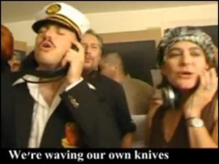 A still from the video posted on YouTube