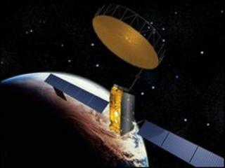 Artists' impression of a satellite in space