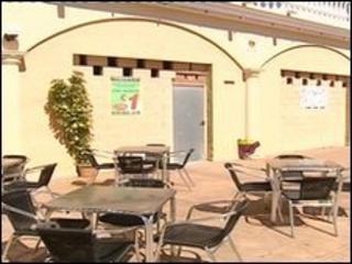 The scene of the shooting in Spain