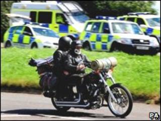 A biker arrives for the Bulldog Bash - archive image (pic: Rui Vieira/PA Wire)