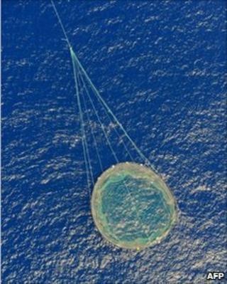 Tuna fishing nets in the Mediterranean