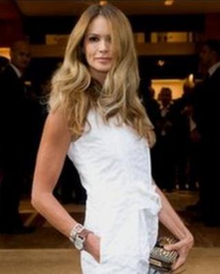 Elle Macpherson at opening of Louis Vuitton store in Bond Street May 2010