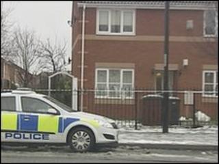 Police car on George Stephenson Way