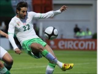 Algerian player in national home strip