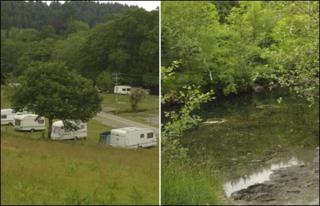 Campsite and river stills